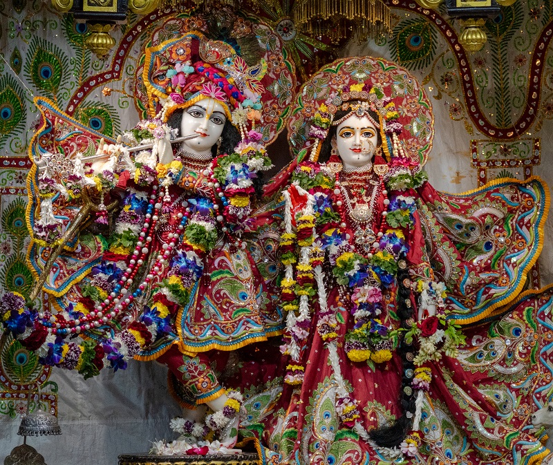 Devotees or temple activity